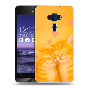 Пластиковый чехол на Asus ZenFone 3 5.2 с принтом Милые котята
