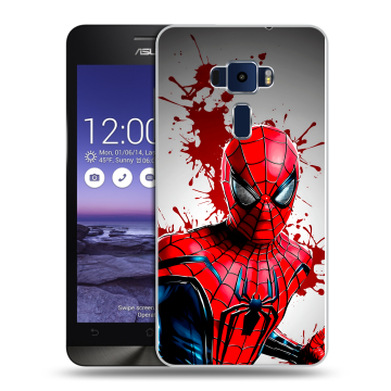 Пластиковый чехол на Asus ZenFone 3 5.2 с принтом Spiderman Человек паук
