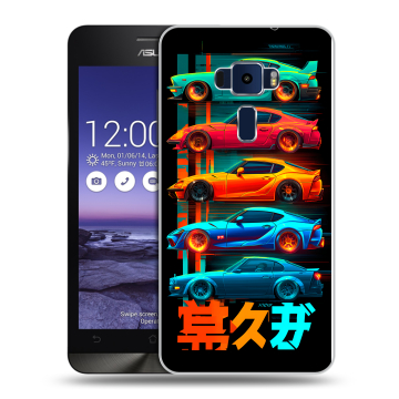 Пластиковый чехол на Asus ZenFone 3 5.2 с принтом машины тачки