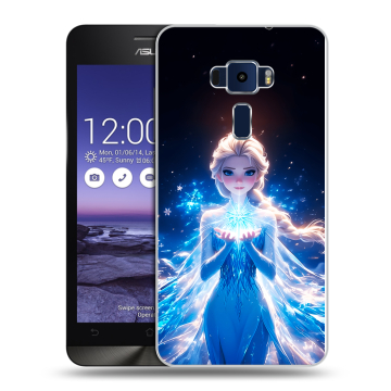 Пластиковый чехол на Asus ZenFone 3 5.2 с принтом Холодное сердце Frozen