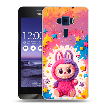 Пластиковый чехол на Asus ZenFone 3 5.2 с принтом Labubu Лабубу