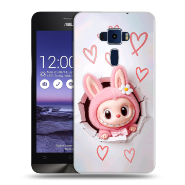 Пластиковый чехол на Asus ZenFone 3 5.2 с принтом Labubu Лабубу