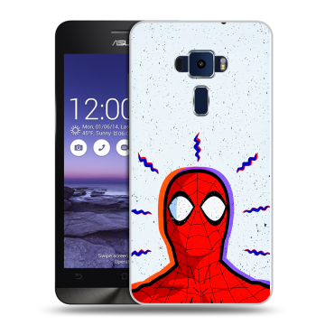 Пластиковый чехол на Asus ZenFone 3 5.2 с принтом Spiderman Человек паук