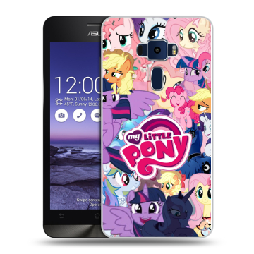 Пластиковый чехол на Asus ZenFone 3 5.2 с принтом My little pony Дружба чудо
