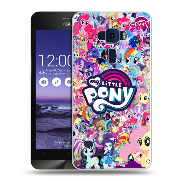 Пластиковый чехол на Asus ZenFone 3 5.2 с принтом My little pony Дружба чудо