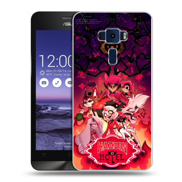 Пластиковый чехол на Asus ZenFone 3 5.2 с принтом Hazbin Hotel Отель Хазбин