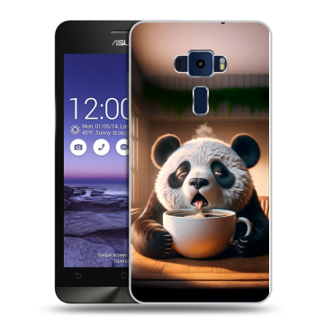 Пластиковый чехол на Asus ZenFone 3 5.2 с принтом смешная панда