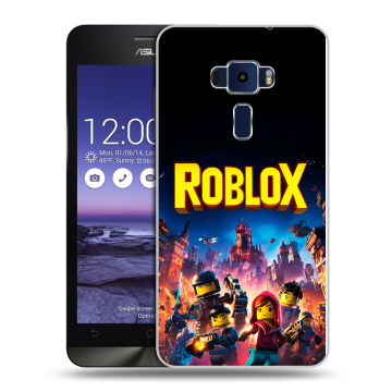 Пластиковый чехол на Asus ZenFone 3 5.2 с принтом Roblox Роблокс