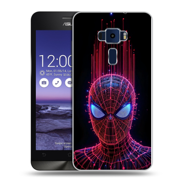 Пластиковый чехол на Asus ZenFone 3 5.2 с принтом Spiderman Человек паук