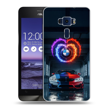 Пластиковый чехол на Asus ZenFone 3 5.2 с принтом BMW БМВ