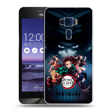 Пластиковый чехол на Asus ZenFone 3 5.2 с принтом Demon Slayer Клинок рассекающий демонов