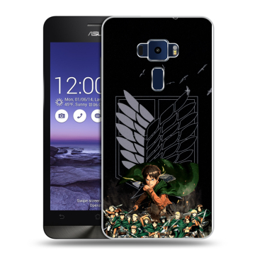 Пластиковый чехол на Asus ZenFone 3 5.2 с принтом Атака титанов