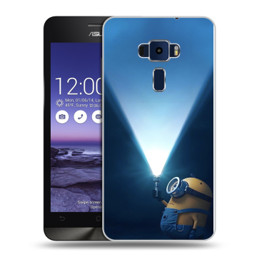 Пластиковый чехол на Asus ZenFone 3 5.2 с принтом Миньоны