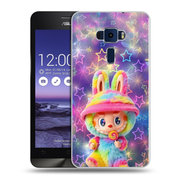 Пластиковый чехол на Asus ZenFone 3 5.2 с принтом Labubu Лабубу