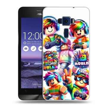 Пластиковый чехол на Asus ZenFone 3 5.2 с принтом Roblox Роблокс