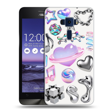 Пластиковый чехол на Asus ZenFone 3 5.2 с принтом Y2K