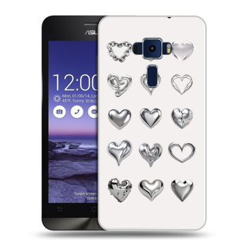 Пластиковый чехол на Asus ZenFone 3 5.2 с принтом Y2K сердечки