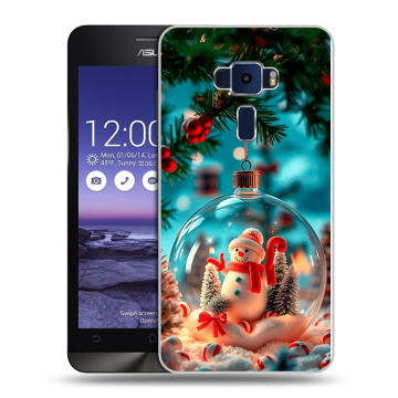 Пластиковый чехол на Asus ZenFone 3 5.2 с принтом Новый год