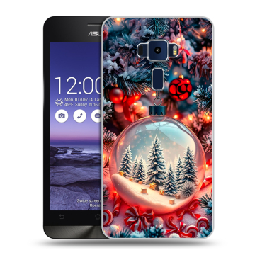Пластиковый чехол на Asus ZenFone 3 5.2 с принтом Новый год