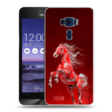 Пластиковый чехол на Asus ZenFone 3 5.2 с принтом Новый год