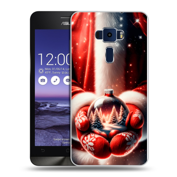 Пластиковый чехол на Asus ZenFone 3 5.2 с принтом Новый год Пластиковый чехол на Asus ZenFone 3 5.2 с принтом Новый год