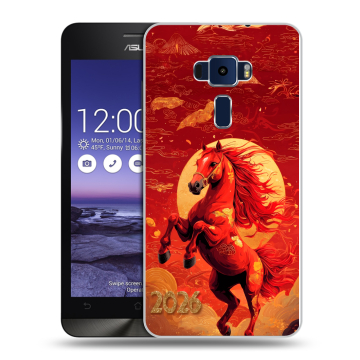Пластиковый чехол на Asus ZenFone 3 5.2 с принтом Новый год Пластиковый чехол на Asus ZenFone 3 5.2 с принтом Новый год