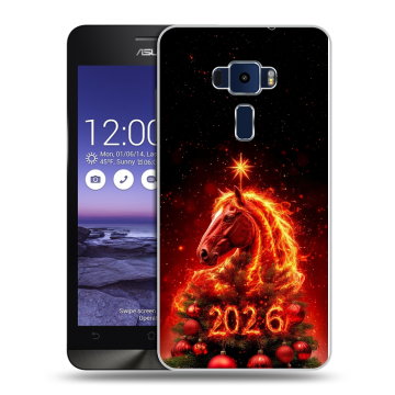 Пластиковый чехол на Asus ZenFone 3 5.2 с принтом Новый год Пластиковый чехол на Asus ZenFone 3 5.2 с принтом Новый год