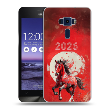 Пластиковый чехол на Asus ZenFone 3 5.2 с принтом Новый год Пластиковый чехол на Asus ZenFone 3 5.2 с принтом Новый год
