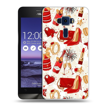 Пластиковый чехол на Asus ZenFone 3 5.2 с принтом Новый год Пластиковый чехол на Asus ZenFone 3 5.2 с принтом Новый год