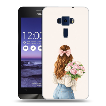 Пластиковый чехол на Asus ZenFone 3 5.2 с принтом женский