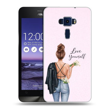 Пластиковый чехол на Asus ZenFone 3 5.2 с принтом женский