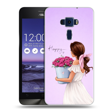 Пластиковый чехол на Asus ZenFone 3 5.2 с принтом женский