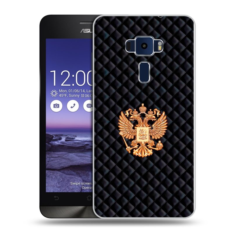 Пластиковый чехол на Asus ZenFone 3 5.2 с принтом Герб России принт Пластиковый чехол на Asus ZenFone 3 5.2 с принтом Герб России принт