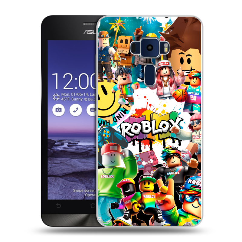 Пластиковый чехол на Asus ZenFone 3 5.2 с принтом Roblox Роблокс Пластиковый чехол на Asus ZenFone 3 5.2 с принтом Roblox Роблокс