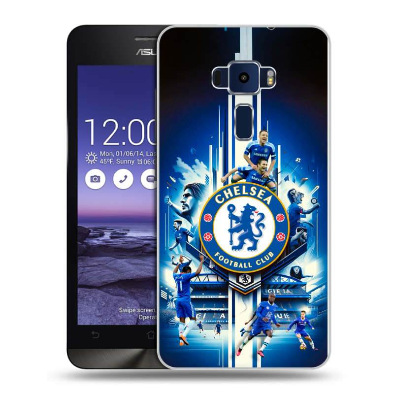 Пластиковый чехол на Asus ZenFone 3 5.2 с принтом Chelsea Челси Пластиковый чехол на Asus ZenFone 3 5.2 с принтом Chelsea Челси