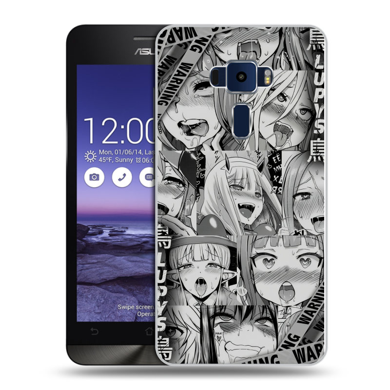 Пластиковый чехол на Asus ZenFone 3 5.2 с принтом Ahegao Ахегао Аниме Пластиковый чехол на Asus ZenFone 3 5.2 с принтом Ahegao Ахегао Аниме