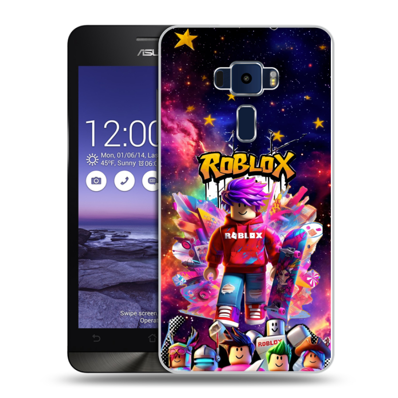 Пластиковый чехол на Asus ZenFone 3 5.2 с принтом Roblox Роблокс Пластиковый чехол на Asus ZenFone 3 5.2 с принтом Roblox Роблокс