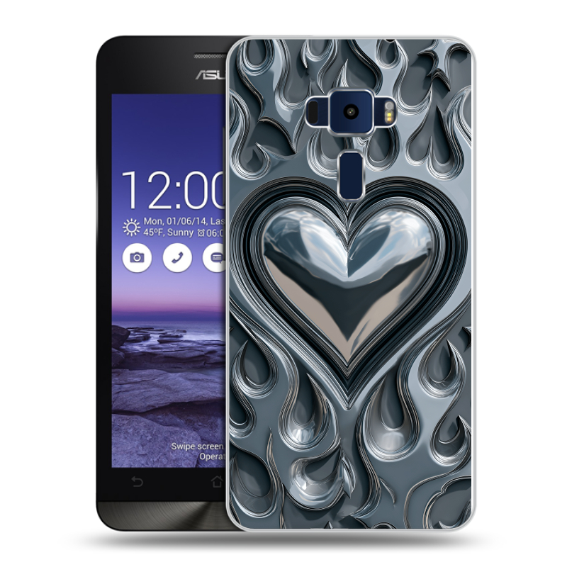 Пластиковый чехол на Asus ZenFone 3 5.2 с принтом Y2K Пластиковый чехол на Asus ZenFone 3 5.2 с принтом Y2K