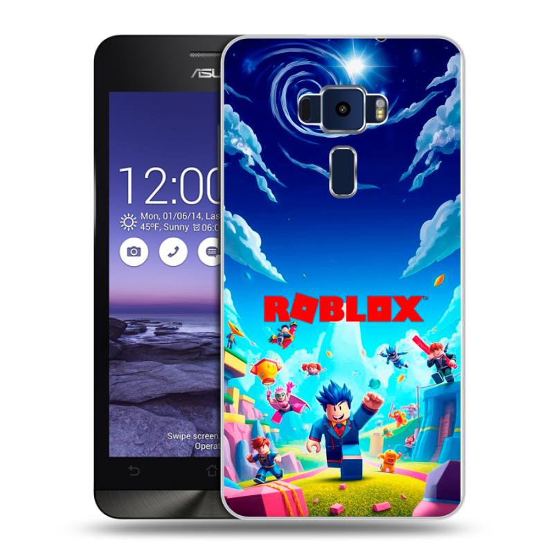 Пластиковый чехол на Asus ZenFone 3 5.2 с принтом Roblox Роблокс Пластиковый чехол на Asus ZenFone 3 5.2 с принтом Roblox Роблокс
