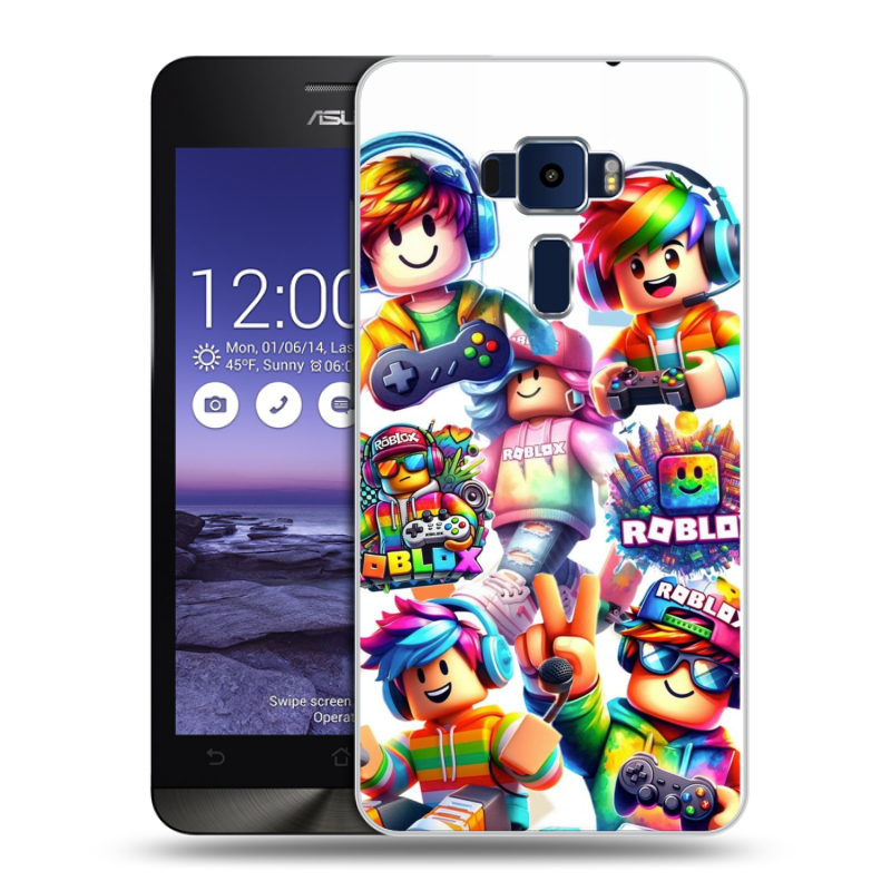 Пластиковый чехол на Asus ZenFone 3 5.2 с принтом Roblox Роблокс Пластиковый чехол на Asus ZenFone 3 5.2 с принтом Roblox Роблокс