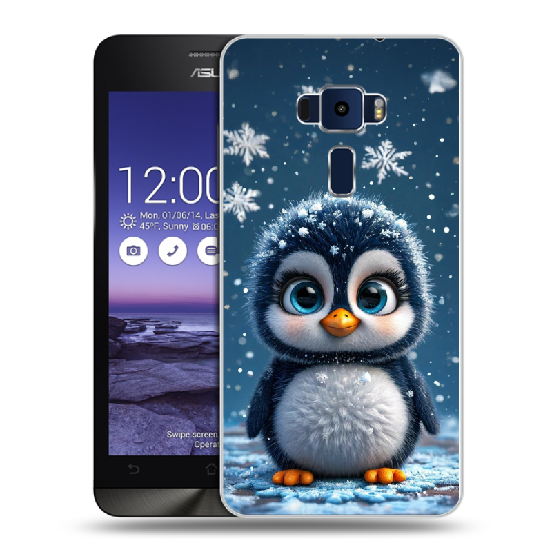 Пластиковый чехол на Asus ZenFone 3 5.2 с принтом Новый год Пластиковый чехол на Asus ZenFone 3 5.2 с принтом Новый год