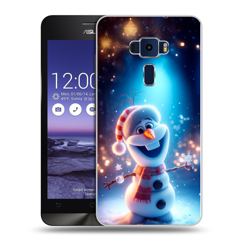 Пластиковый чехол на Asus ZenFone 3 5.2 с принтом Новый год Пластиковый чехол на Asus ZenFone 3 5.2 с принтом Новый год