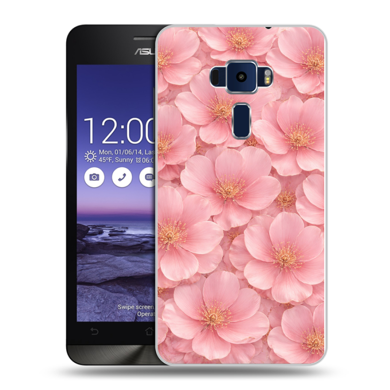 Пластиковый чехол на Asus ZenFone 3 5.2 с принтом женский Пластиковый чехол на Asus ZenFone 3 5.2 с принтом женский