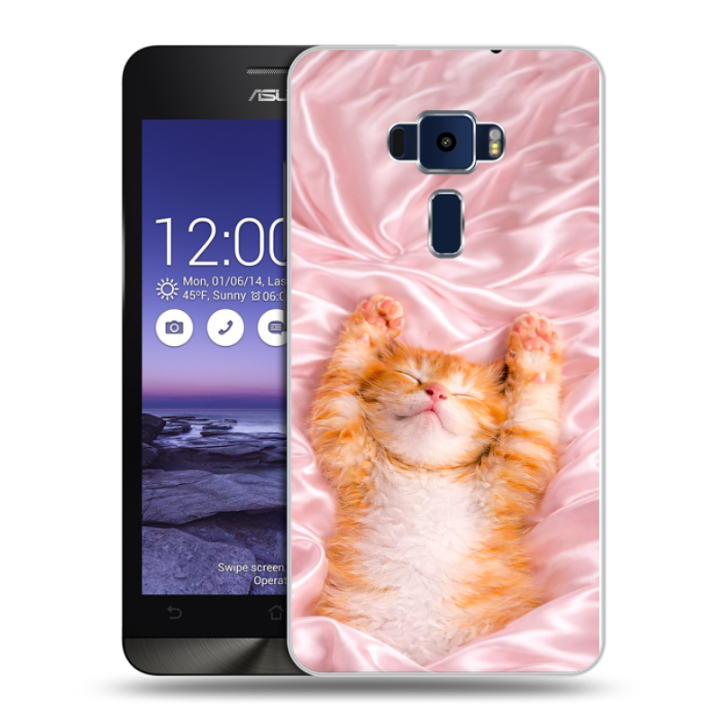 Пластиковый чехол на Asus ZenFone 3 5.2 с принтом женский Пластиковый чехол на Asus ZenFone 3 5.2 с принтом женский