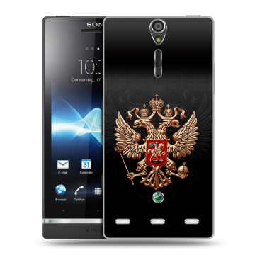 Пластиковый чехол на Sony Xperia S с принтом Герб России Пластиковый чехол на Sony Xperia S с принтом Герб России