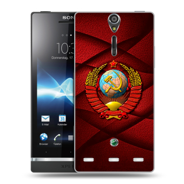 Пластиковый чехол на Sony Xperia S с принтом Герб СССР Пластиковый чехол на Sony Xperia S с принтом Герб СССР