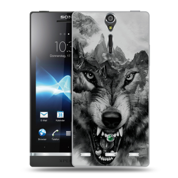 Пластиковый чехол на Sony Xperia S с принтом Волк Пластиковый чехол на Sony Xperia S с принтом Волк
