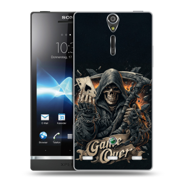 Пластиковый чехол на Sony Xperia S с принтом Скелет карты Пластиковый чехол на Sony Xperia S с принтом Скелет карты