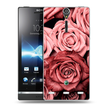 Пластиковый чехол на Sony Xperia S с принтом Цветы розы Пластиковый чехол на Sony Xperia S с принтом Цветы розы