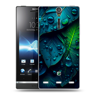 Пластиковый чехол на Sony Xperia S с принтом Листья Пластиковый чехол на Sony Xperia S с принтом Листья